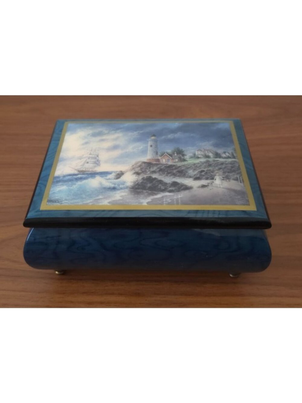 1996 H&G Studios Dennis P Lewan Music Box 'Someone To Watch Over Me' Hand Signed